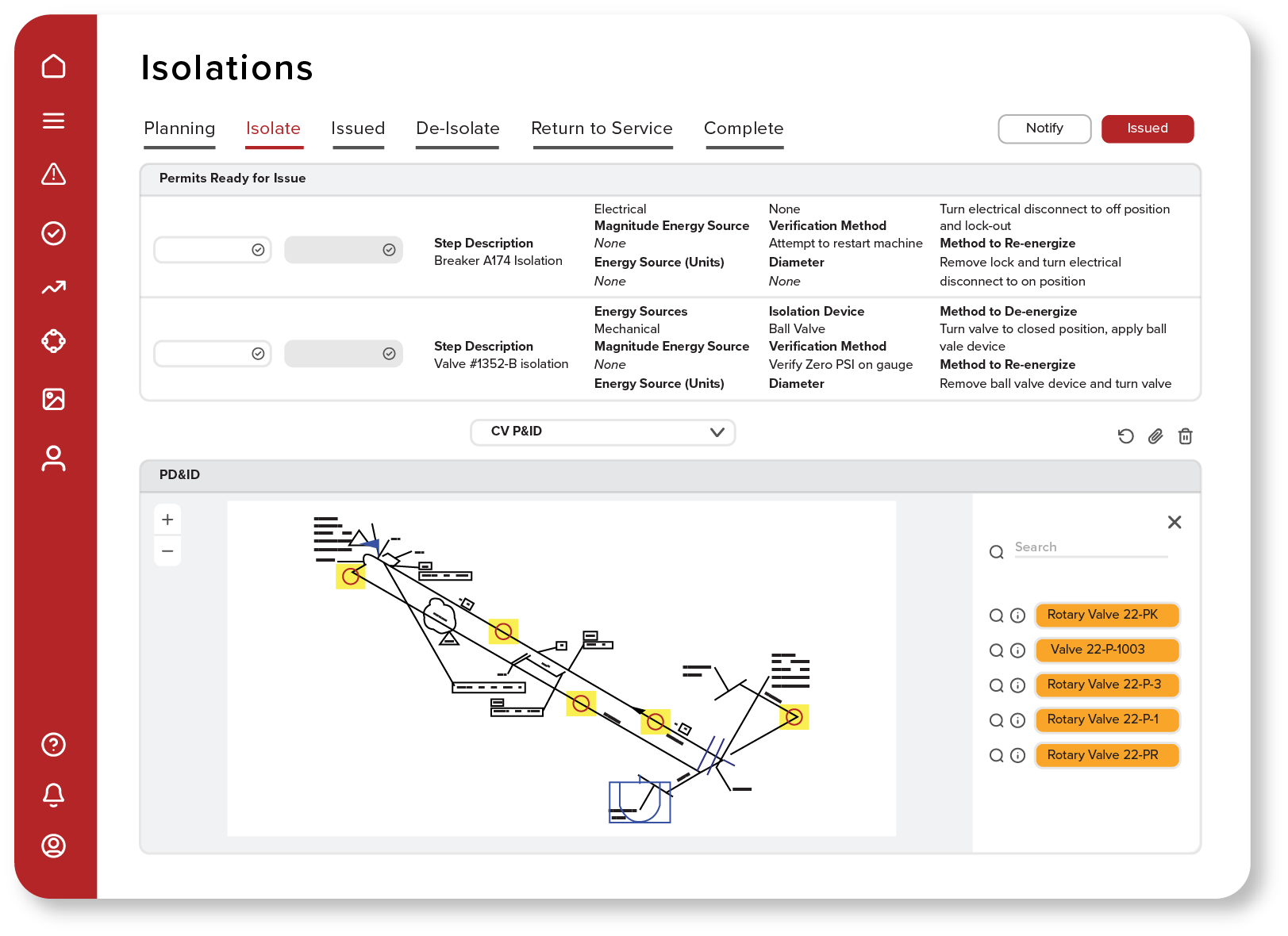 Manage isolations with LOTO permit system