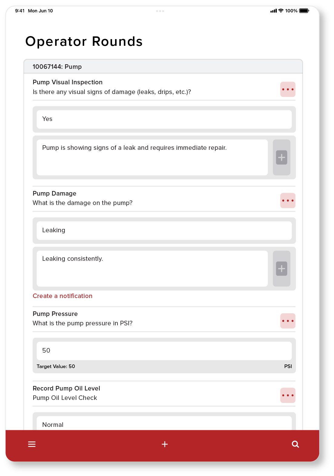 Operator Rounds sap eam mobile