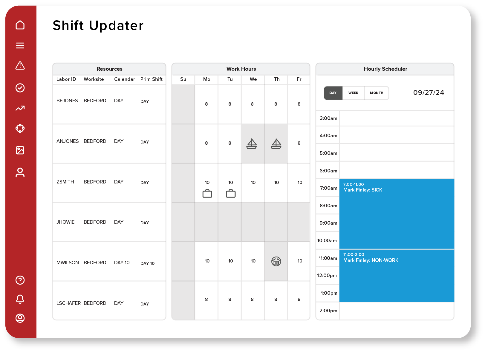 Shift Updater