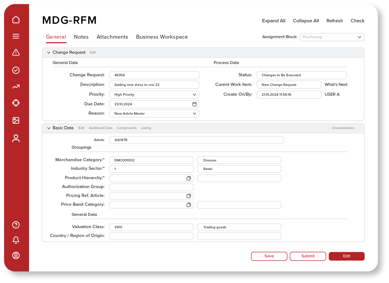 SAP MDG RFM