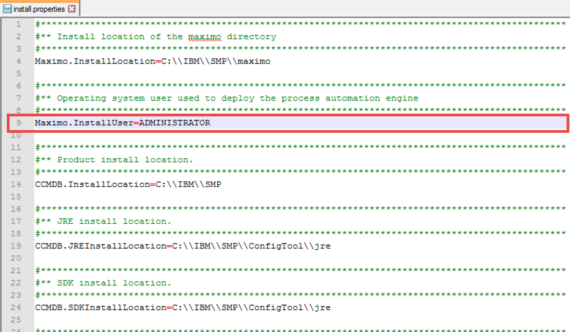 IBM Maximo 7.6 CMMS Install User