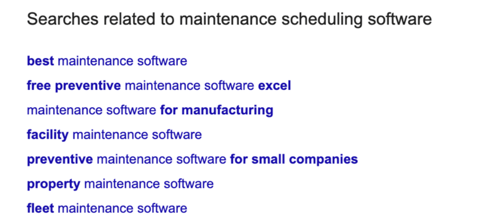 maintenance scheduling tools