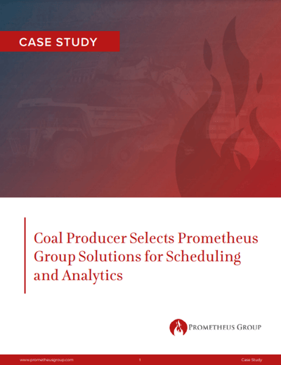 Coal Producer Selects Prometheus Group Solutions for Scheduling and Analytics