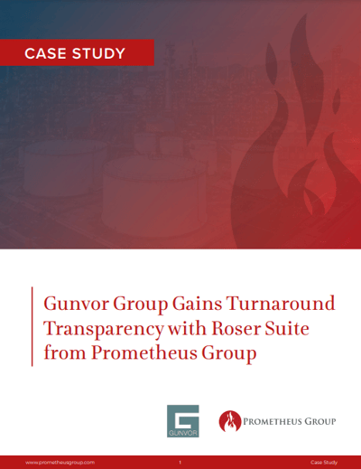 Gunvor Group Gains Turnaround Transparency with Roser Suite from Prometheus Group