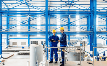 Maintenance schedulers look over upcoming work orders 