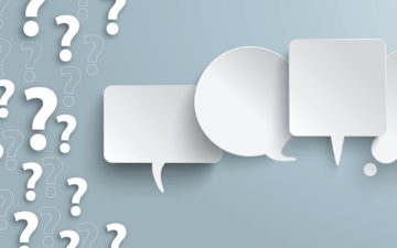 Quote bubbles & question marks