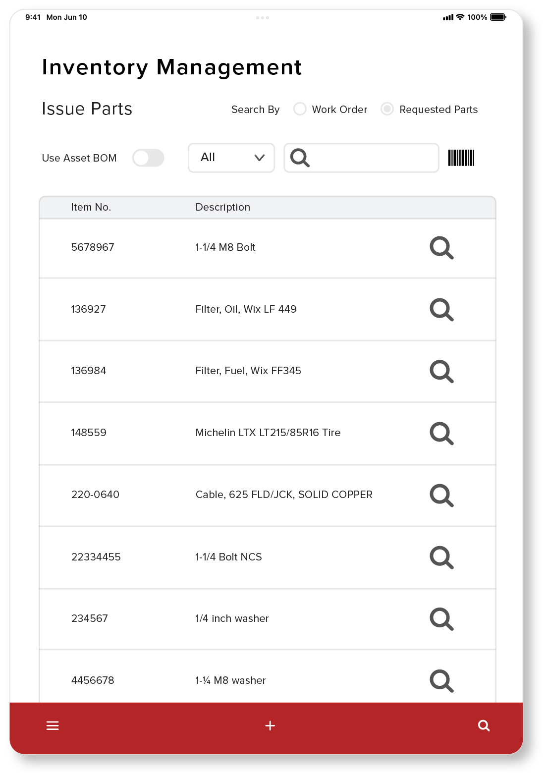Mobile - Oracle - Inventory Management