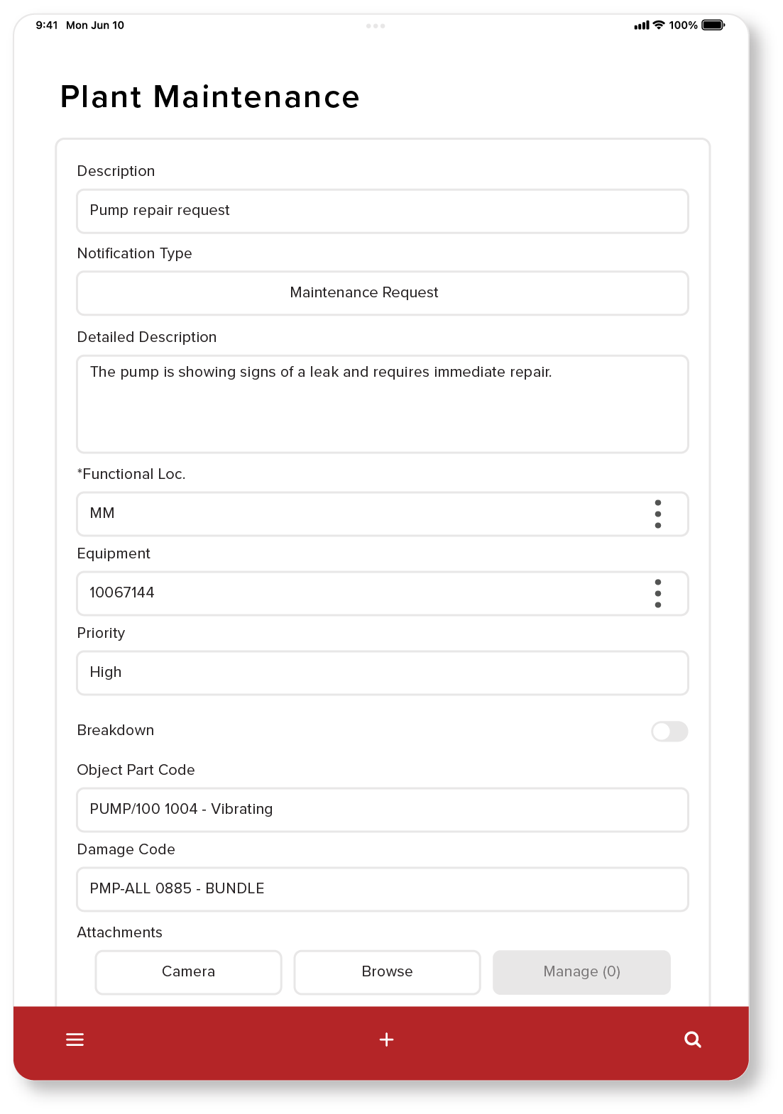 Plant Maintenance sap mobile eam