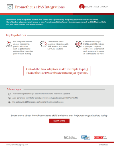 Prometheus ePAS Integrations