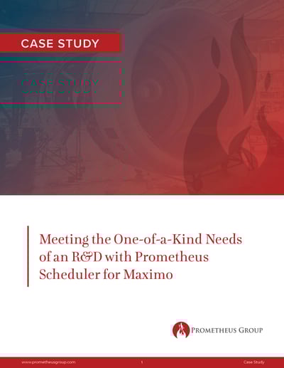 Meeting The One-Of-A-Kind Needs of an R&D Facility with Prometheus Scheduler for Maximo