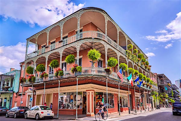 The wrought iron lace of a French Quarter Balcony in New Orleans Peter Unger GettyImages-678716875 rfe (1)
