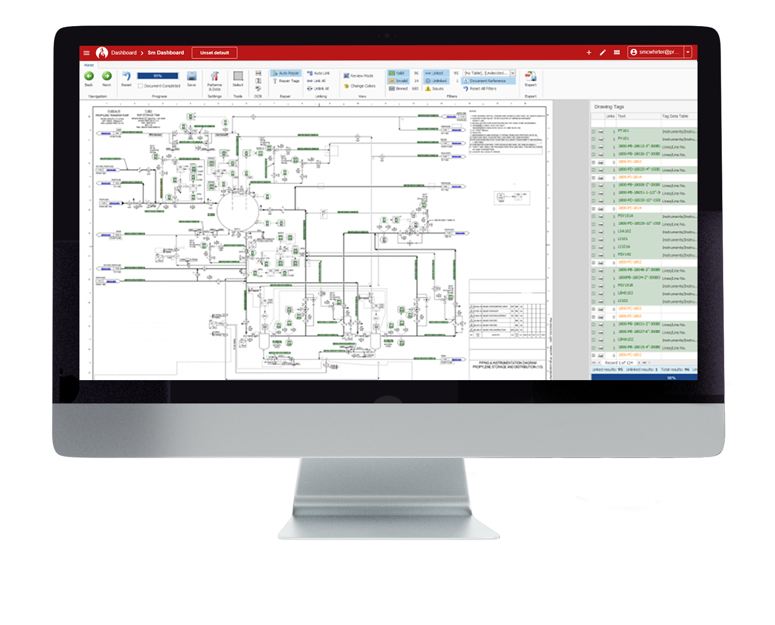 Doc-Console Document Management - Tag Recognition Mockup