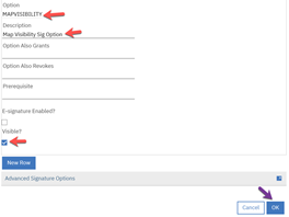 Creating a Signature Option in IBM Maximo