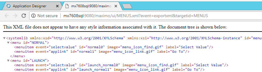 IBM Maximo asset management XML