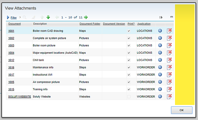 9 Maximo CMMS view attachments