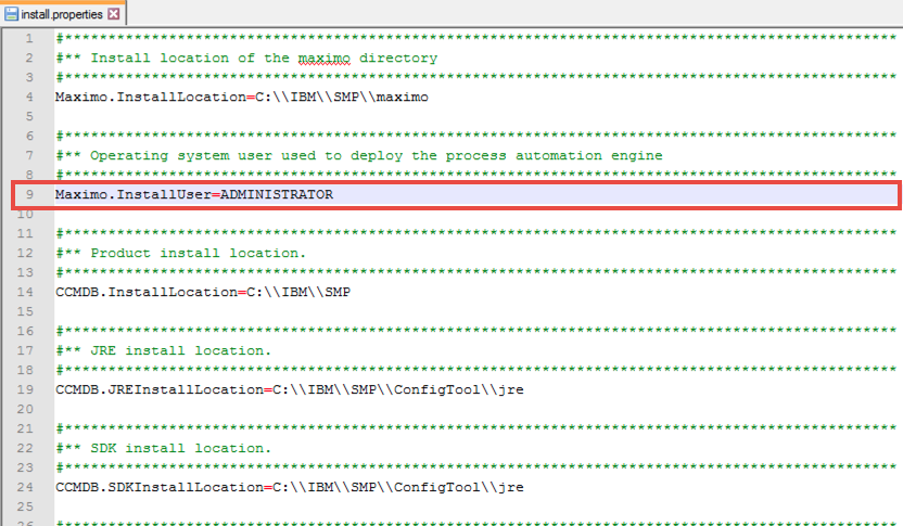 IBM Maximo 7.6 CMMS Install User