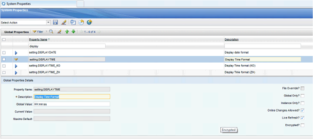 IBM Maximo Display Time Setting