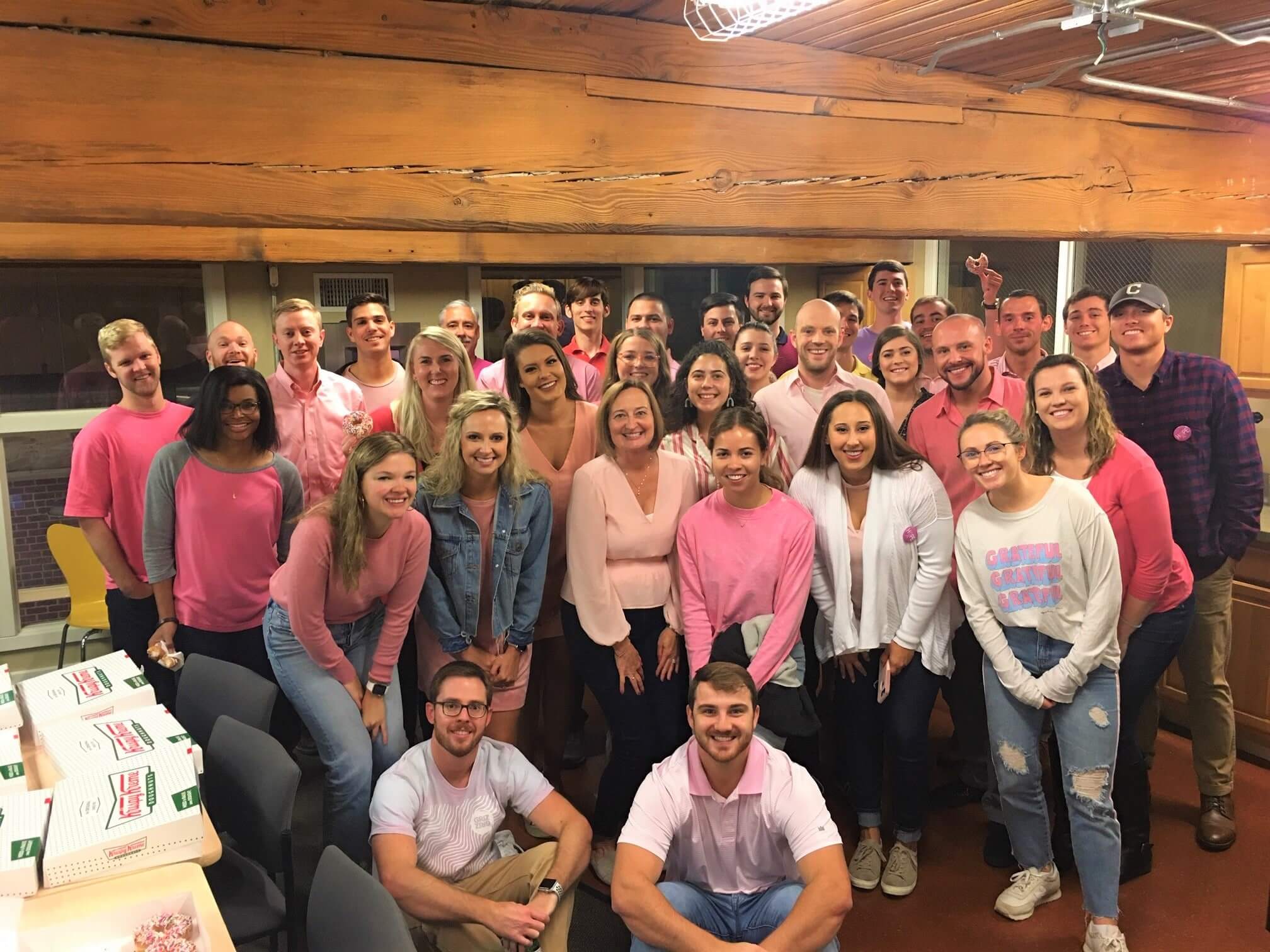 Prometheus team celebrating Breast Cancer Awareness month